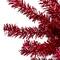 7ft. Unlit Metallic Red Tinsel Artificial Christmas Tree